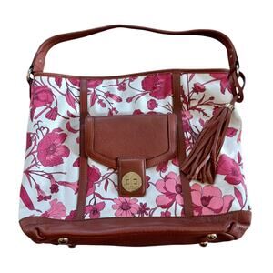 Isaac Mizrahi Pink Floral‎ Shoulder Bag